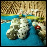 Fabric Button

Pattern: polka dot/tartan
Color: white/green

Made to order with no minimum amount.